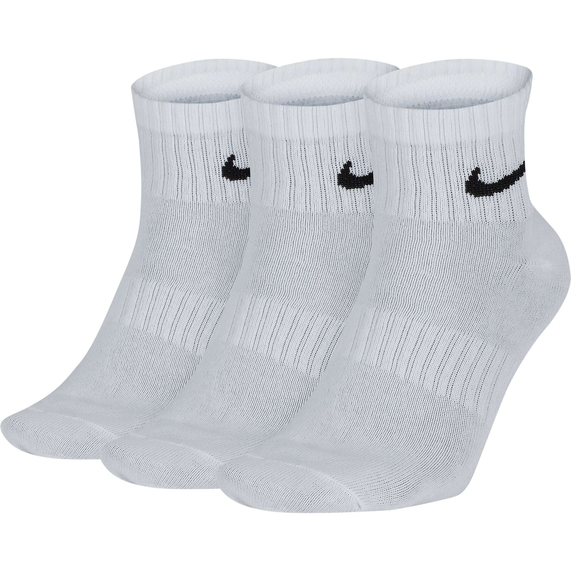 Носки Nike everyday Ankle низкие КОМПЛЕКТ 3 пары белые 38-42р-р SX7677-100
