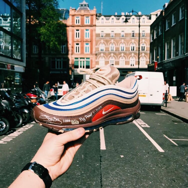  Коллекционные кроссовки Eminem Shady Records x Nike Air Max 97 выставлены на продажу